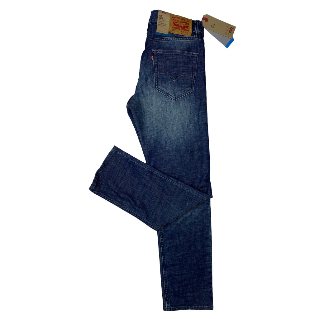 Quần Jeans Levis 511 Xanh Wash Cao Cấp Dòng 511 ống suông Slim Straight - Modife Shop