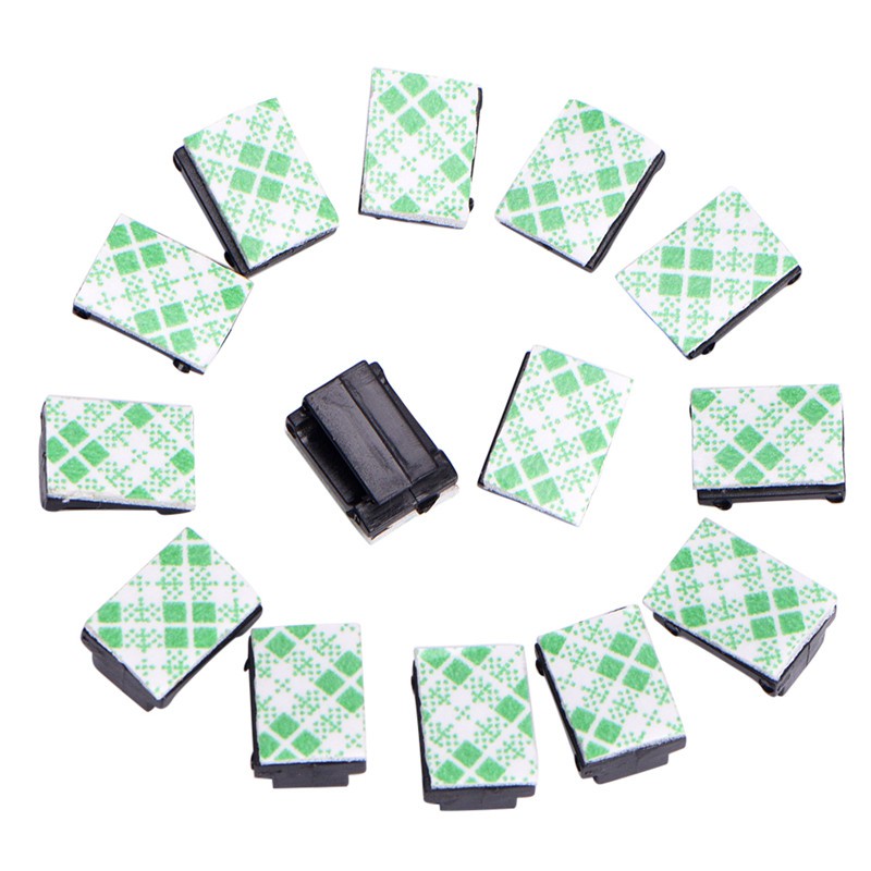 50 Kẹp Giữ Dây Cáp Màu Đen Hình Chữ Nhật Tự Dính | BigBuy360 - bigbuy360.vn