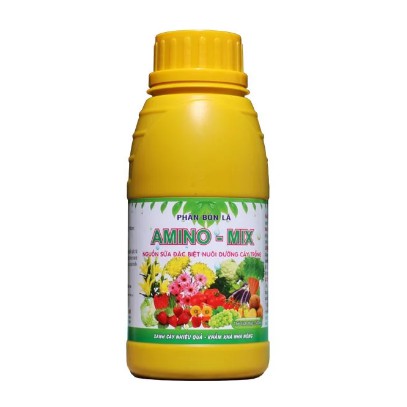 Amino Mix (chai 500ml) - Phân hữu cơ sinh học bổ sung acid amin, trung vi lượng cho cây trồng