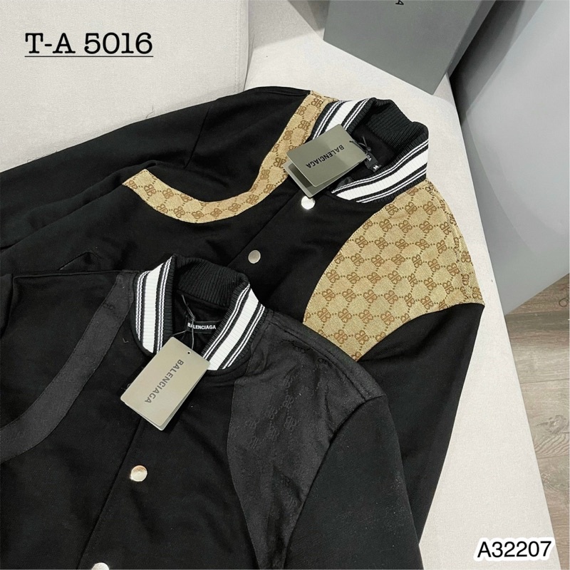 Áo Khoác Bomber Nam Viền MCQ Cao Cấp - Áo Bomber MCQ Nam Cúc Bấm
