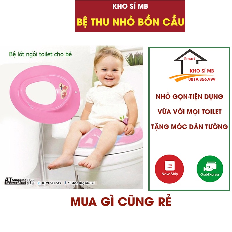 miếng lót bồn cầu cho bé đi vê sinh, nắp bồn cầu trẻ em nhựa việt nhật kho sỉ MB