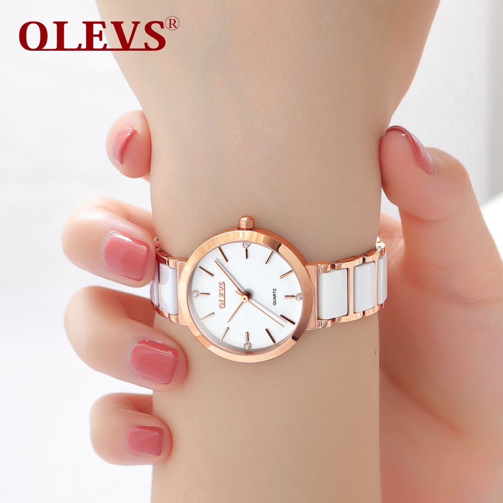 Đồng hồ mặt tròn OLEVS 5877 nữ phong cách thời trang | BigBuy360 - bigbuy360.vn