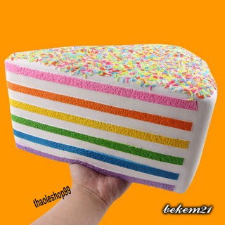 SQUISHY BÁNH KEM RẮC CỐM TĂM GIÁC CHÍNH HÃNG KHỔNG LỒ - ĐẠI KHỔNG LỒ SIÊU ĐÁNG YÊU