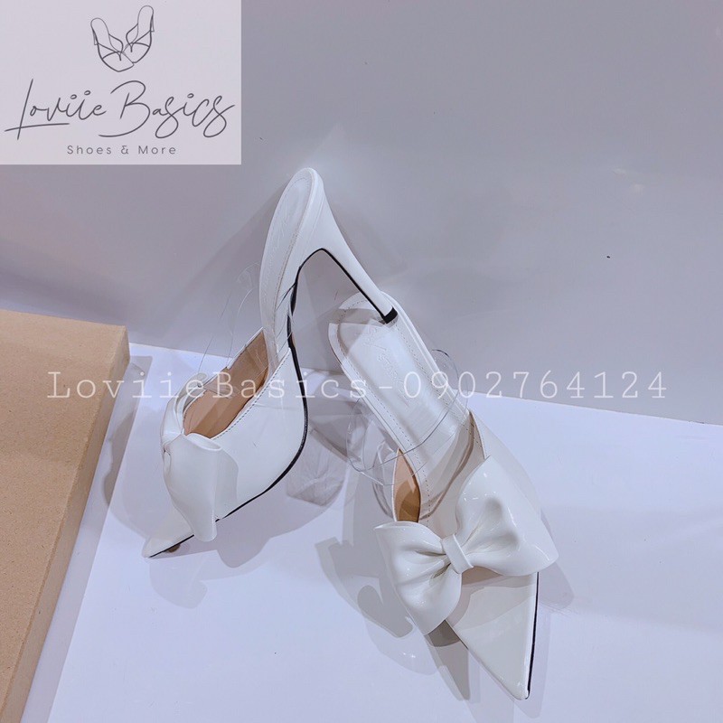 DÉP CAO GÓT 9CM LOVIIE BASICS - GUỐC CAO GÓT NƠ - GUỐC MŨI NHỌN 9 PHÂN - SỤC CAO GÓT NƠ MŨI NHỌN 9CM  D210403 D200779