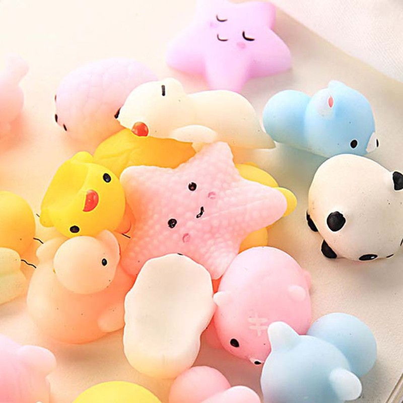 Set 50 Đồ Chơi Squishy Hình Thú Dễ Thương Giúp Giảm Căng Thẳng