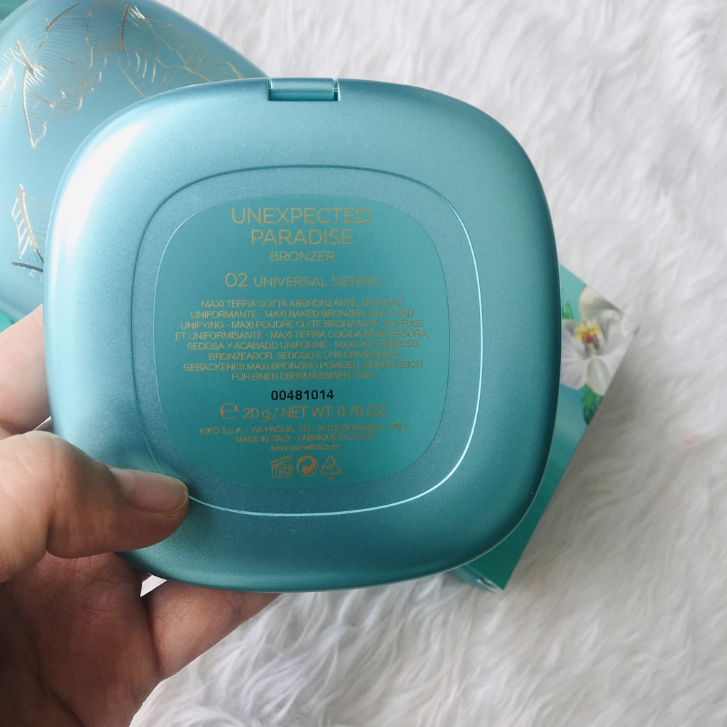 Phấn nâu Bronzer KIKO mẫu mới 2020 (hộp lớn)