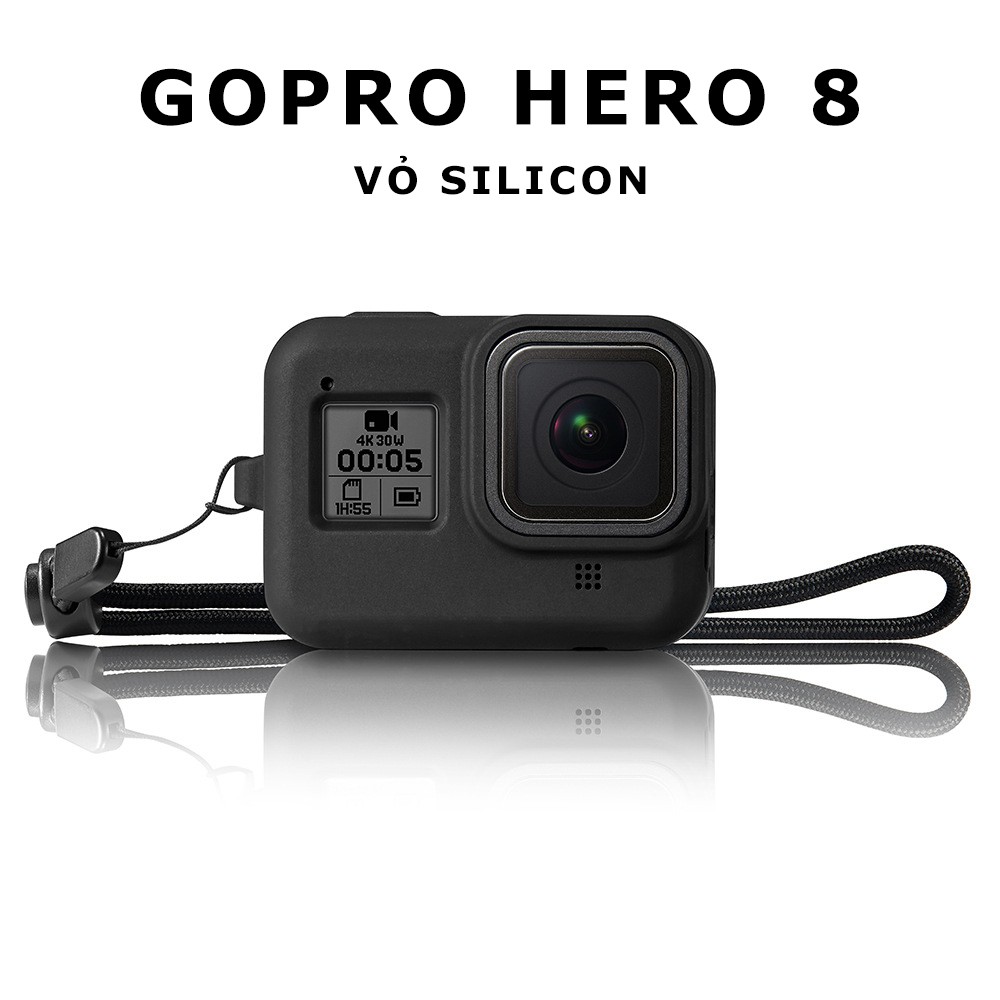 [ GOPRO HERO 8 ] Vỏ silicon cho gopro hero 8 Black - Bộ phụ kiện gopro 8