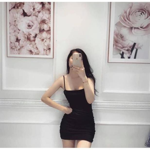 đầm body 2 dây nhúng eo, vải xịn mặc vào xinh, tôn dáng, MẪU SIÊU HOT, SIÊU XINH New