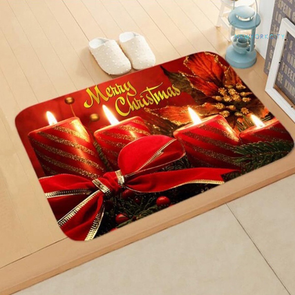 Thảm lót cửa chùi chân Chống Trượt Họa Tiết Giáng Sinh