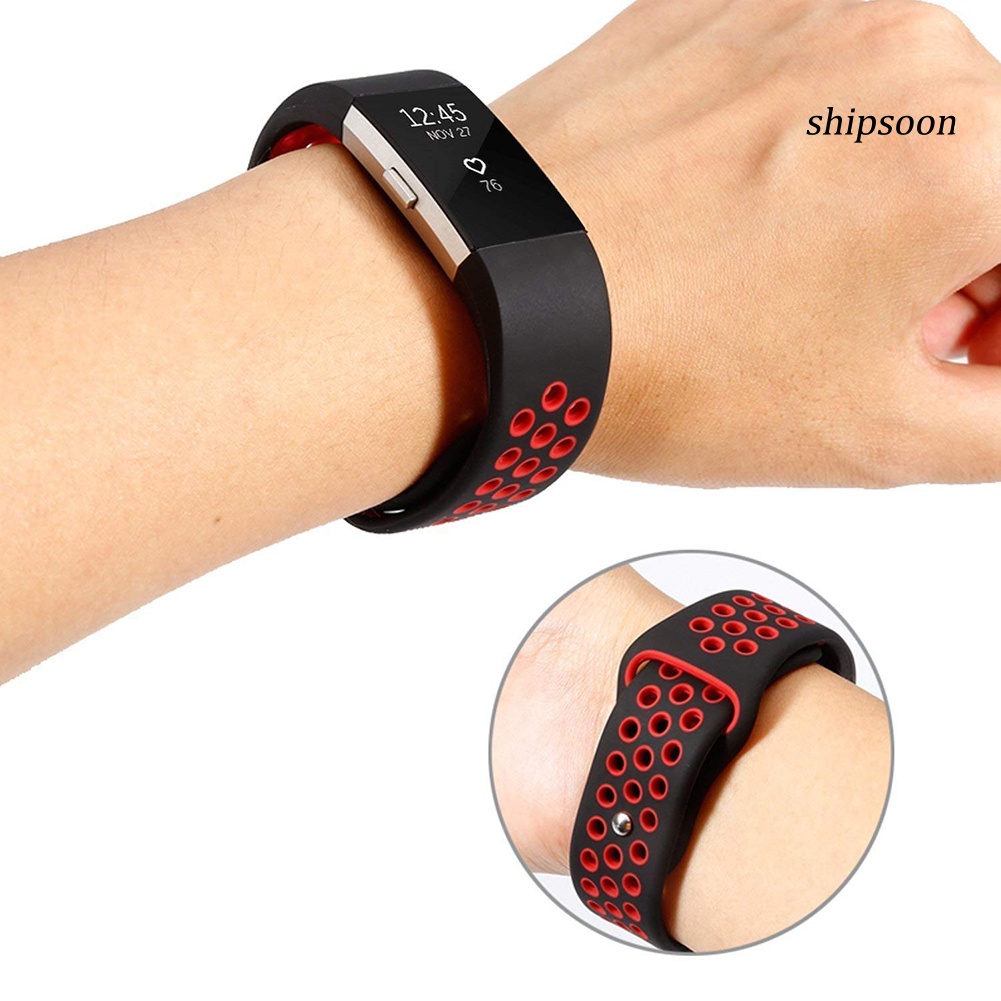 Dây Đeo Thay Thế Cho Đồng Hồ Fitbit Charge 2 Bằng Silicone