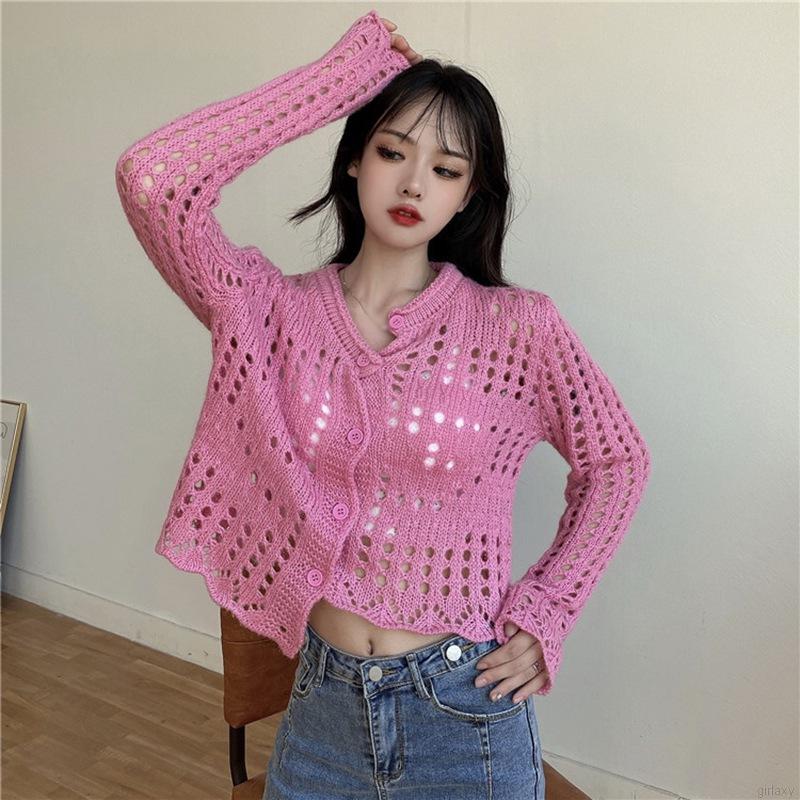 Áo Khoác Cardigan Dệt Kim Phong Cách Hàn Quốc Xinh Xắn Cho Nữ | BigBuy360 - bigbuy360.vn