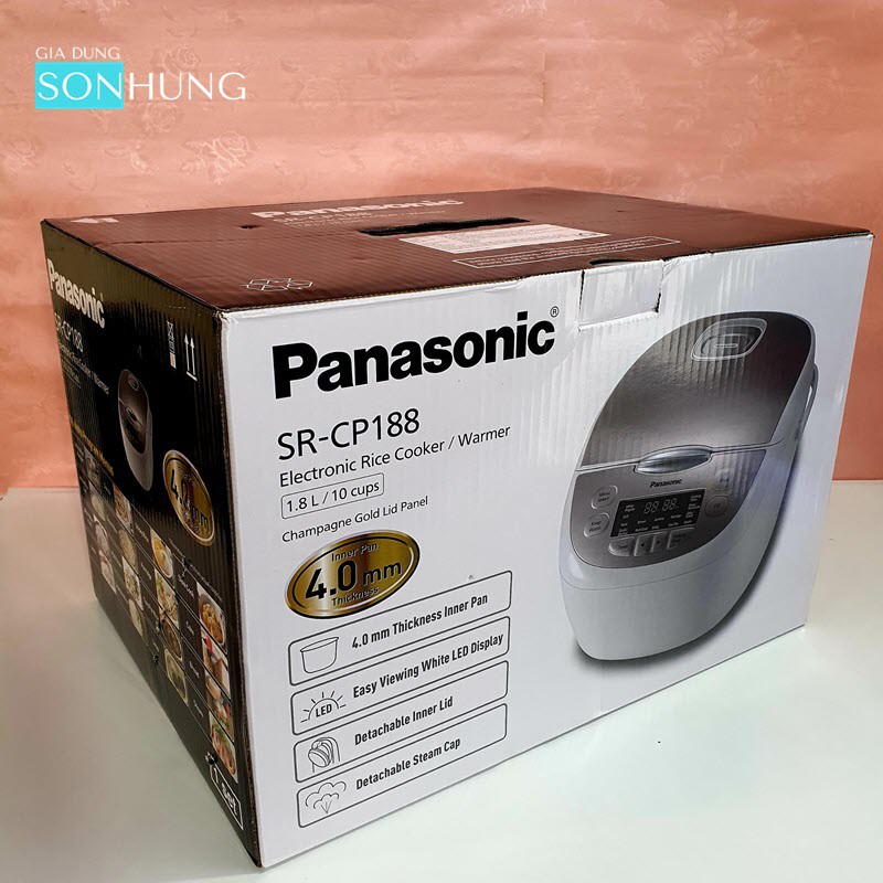 NỒI CƠM ĐIỆN PANASONIC SR-CP188NRA DUNG TÍCH 1.8 LÍT   chính hãng nhập khẩu Malaysia