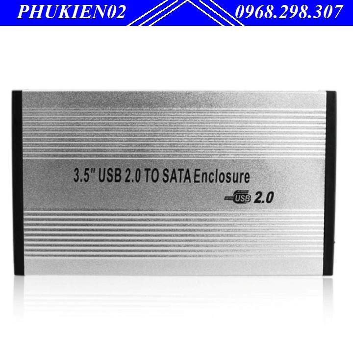 Hộp đựng Ổ Cứng HDD Box 3.5 SATA kết nối giao diện USB 2.0