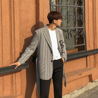 (ORDER) Áo blazer thắt đai retro form rộng