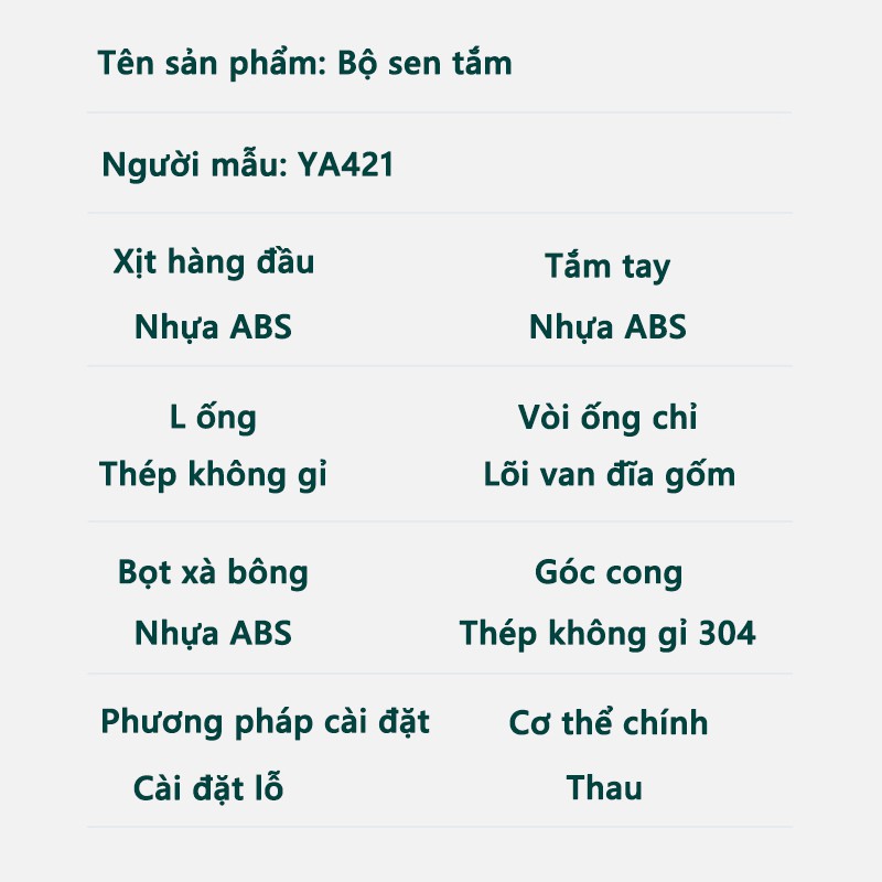 Vòi Sen Tắm Đứng Hàn Quốc, Bộ vòi sen 3 trong 1 loại van xoáy chất liệu đồng đúc ,Thiết kế trang trọng bền kiểu nhà tắm