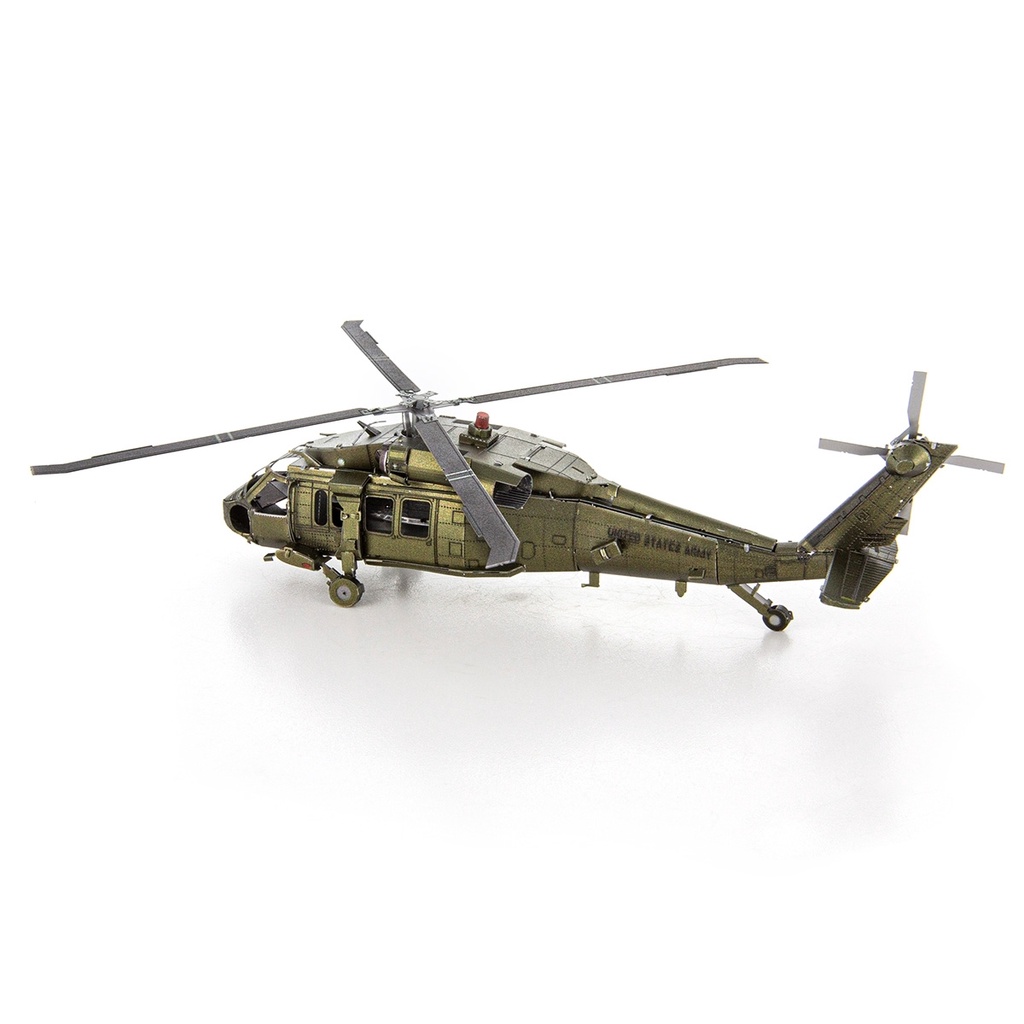 Mô Hình Lắp Ráp 3d Máy bay trực thăng UH-60A  Black Hawk