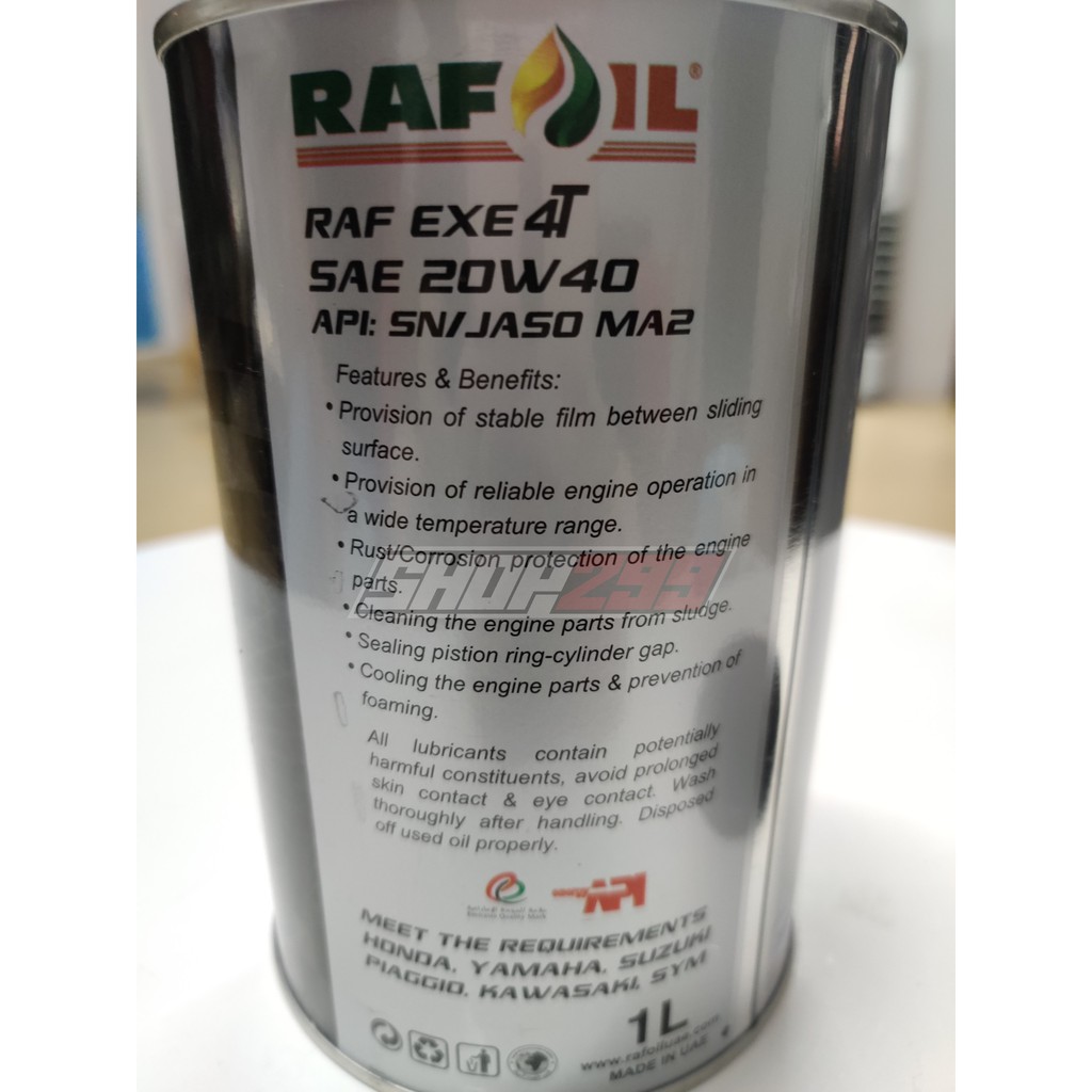 Nhớt RAFOIL 100% Tổng Hợp 20W40 1L - Made in UAE