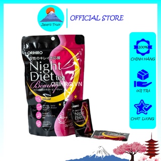 [Orihiro] Trà giảm cân ban đêm Beauty Collagen Night Diet Tea Orihiro 16 gói - Giá tốt - Hàng chính hãng