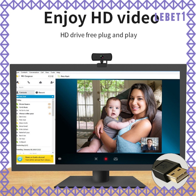 Webcam 1440p Hd Usb 2.0 Tự Động Lấy Nét Kèm Micro | BigBuy360 - bigbuy360.vn