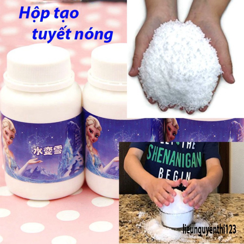 HỘP TẠO TUYẾT NHÂN TẠO MÀU TRẮNG MỊN - NGUYÊN LIỆU CHÍNH LÀM SLIME HÀNG LUÔN SẴN