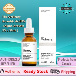 Tinh Chất The Ordinary Ascorbic Acid8% + Alpha Arbutin 2% 30ml Chống Lão Hóa Làm Trắng Da