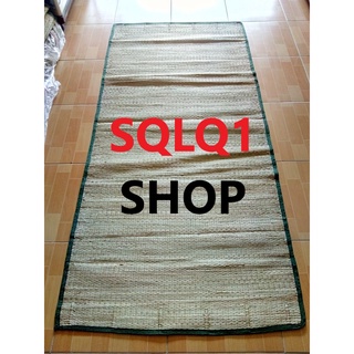 Chiếu cói ký túc xá viền xanh chăn màn ga gối mút hơi rằn ri K20 giường đơn 0,8m 0,9m 1m 1m2
