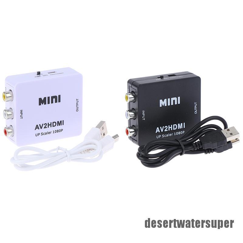 Đầu Chuyển Đổi 3rca Av Sang Hdmi Av2Hdmi 1080p Mini