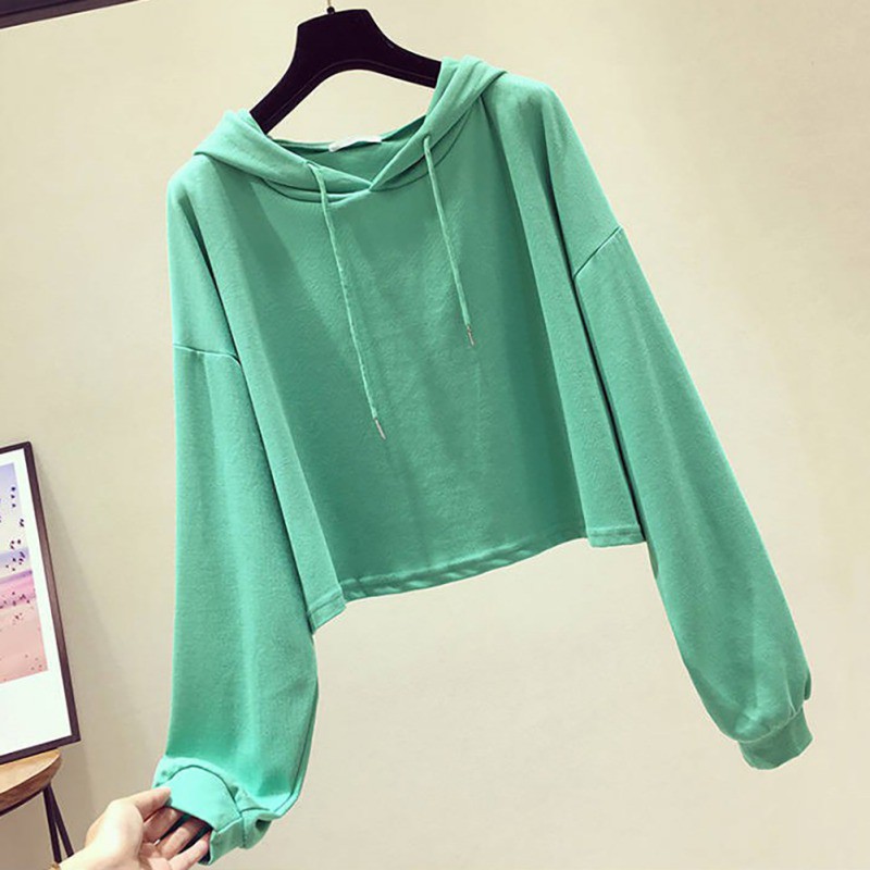 Áo Hoodies tay dài hoạ tiết chữ in thiết kế đáng yêu cho phái nữ | BigBuy360 - bigbuy360.vn