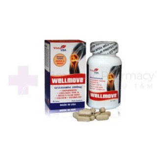 WELLMOVE thuốc bổ xương khớp của Mỹ hỗ trợ tăng cường chất nhờn cho khớp.