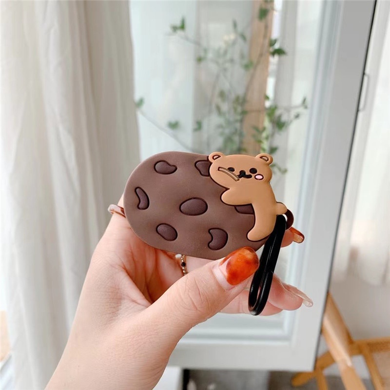 Chocolate Bear Nintendo Cute Switch Gamepad Xiaomi Redmi Airdots 2 Case Game Console Silicone Cover Airdots2 Protective Casing