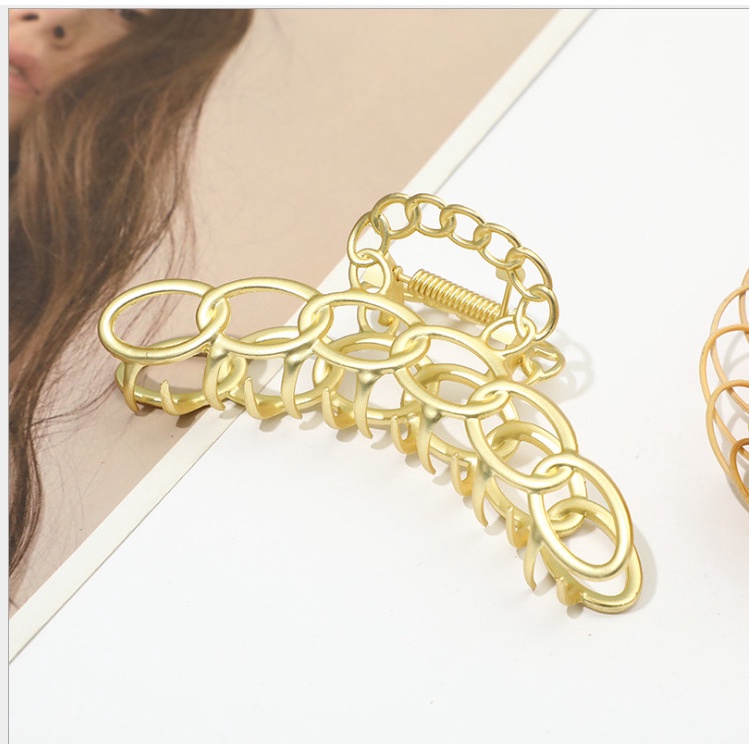 Kẹp tóc inox 11cm phong cách mới, kẹp tóc nữ kim loại nhiều mẫu mã