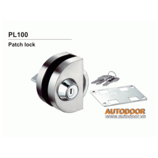 Khóa cửa trượt PL100 hình bán nguyệt 1 cánh