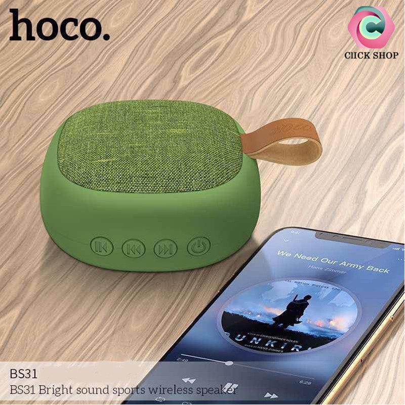 Loa bluetooth Hoco BS31 chính hãng - Loa hoco BS31 hỗ trợ Thẻ nhớ TF + cổng AUX