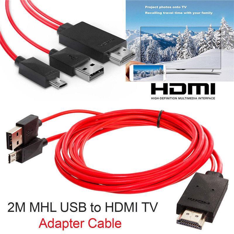 Cáp ChuyểN ĐổI 2M MHL Sang HDMI Micro USB Sang HDMI 1080P HD TV