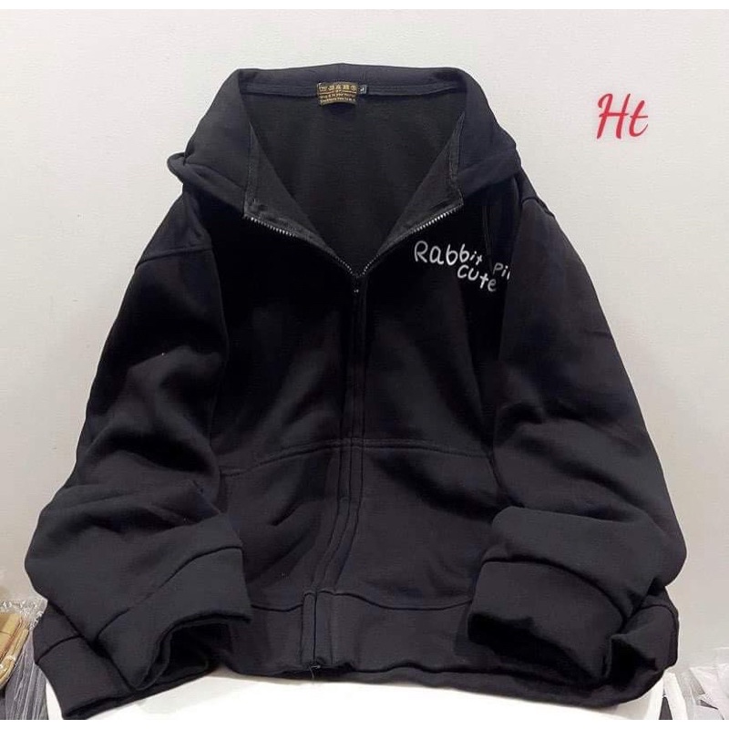 ÁO KHOÁ NỈ COTTON THỎ CUTE HT12