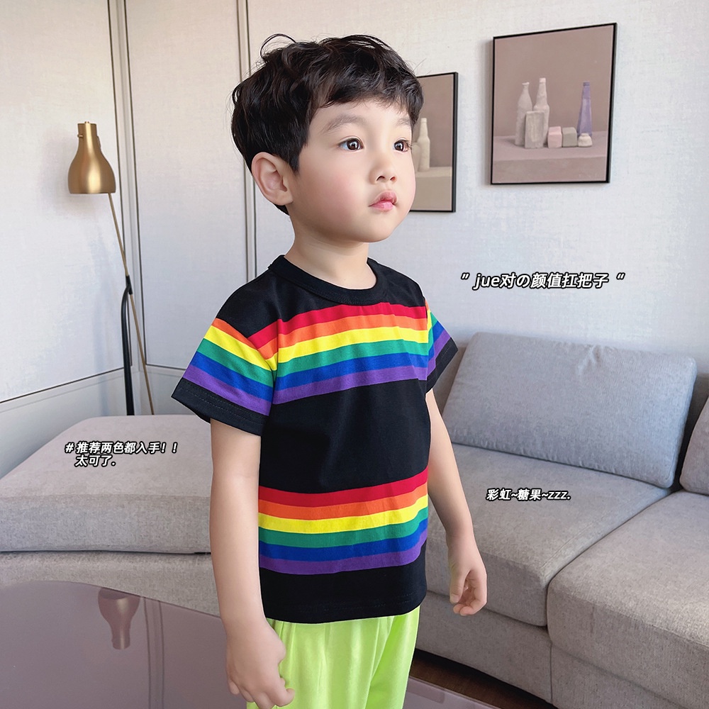 AT43 Size90-130 (9-27kg) Áo thun bé trai xiliba 100% cotton Thời trang trẻ Em hàng quảng châu