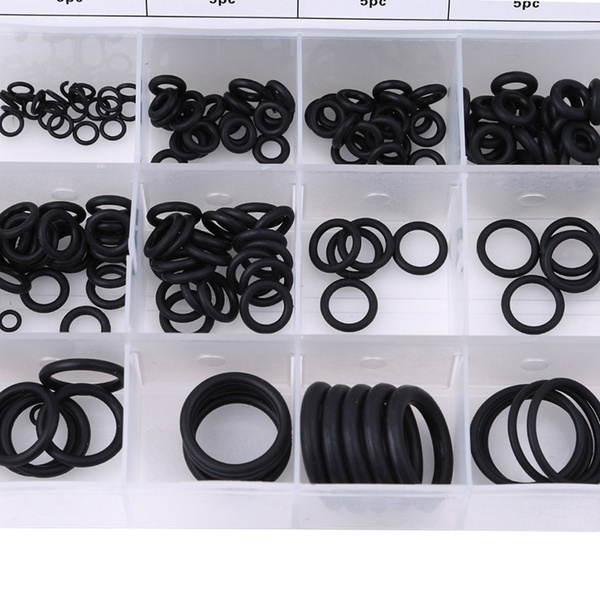 Set 225 Vòng Đệm Cao Su Đen 18 Kích Cỡ Cho Xe Hơi