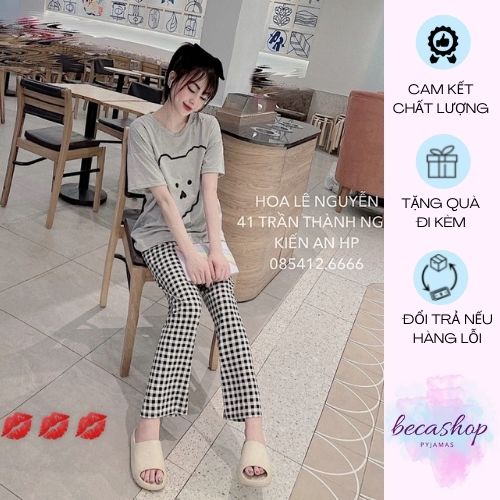 Bộ ngủ nữ cộc dài thun sữa quảng châu nhiều hình và màu sắc (kèm video và ảnh thật)
