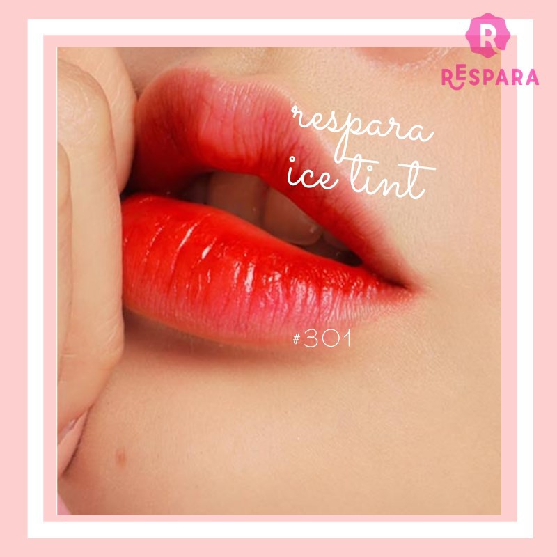 Son Kem Tint Lạnh Hàn Quốc Respara Màu Cam San Hô #301 -  Respara Real Love In Ice Tint