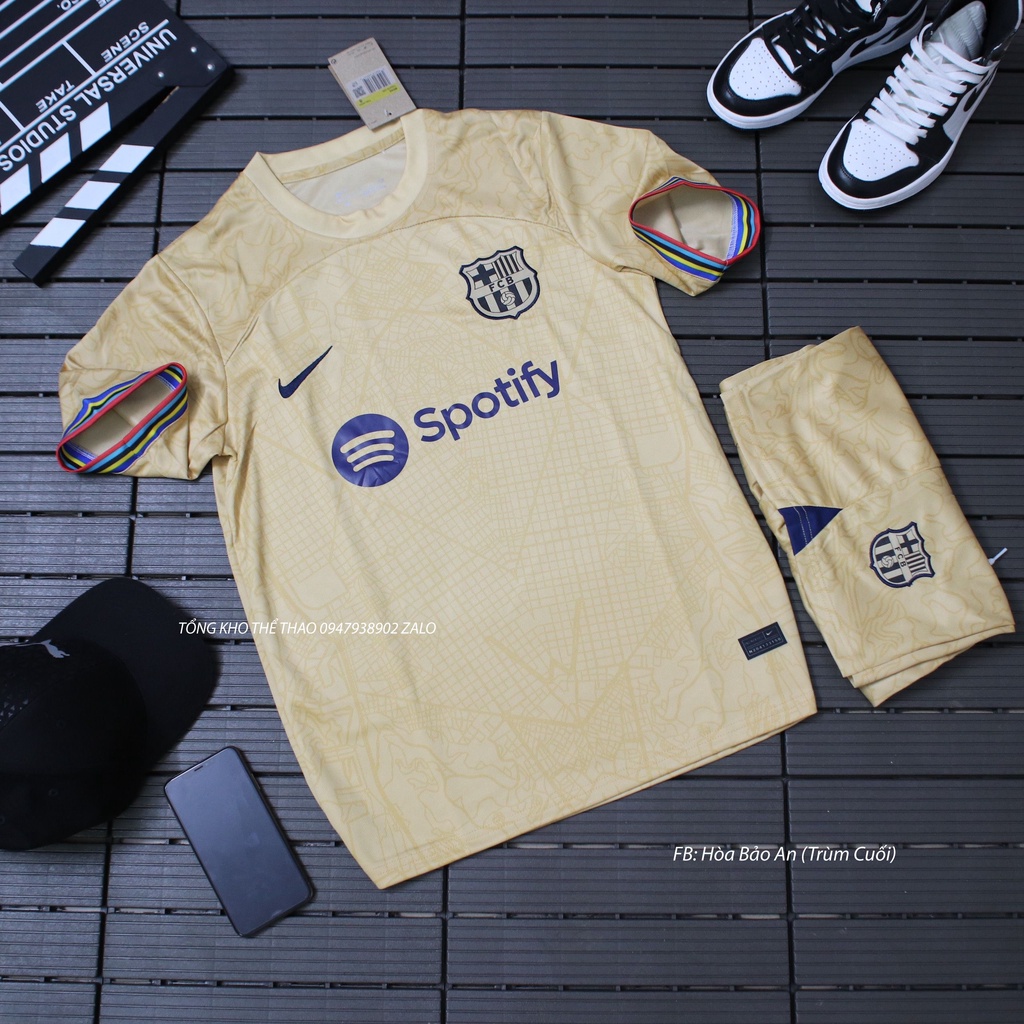 FREESHIP_BỘ QUẦN ÁO BÓNG ĐÁ ĐỘI TUYỂN BARCA 2023