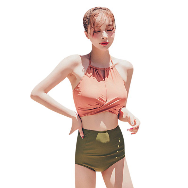 Bikini lưng cao thiết kế đơn giản cho phái nữ