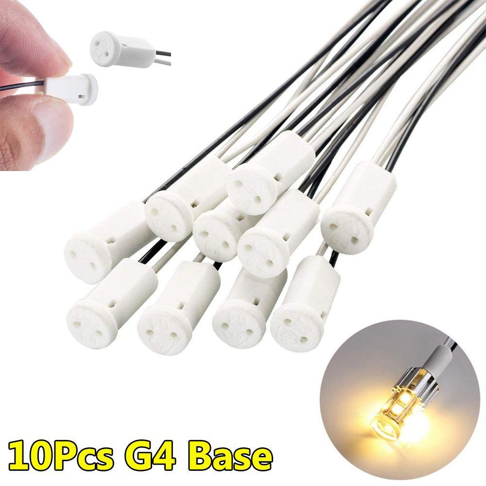 Bộ 10 Đuôi Đèn Sứ 2A Kèm Giá Đỡ