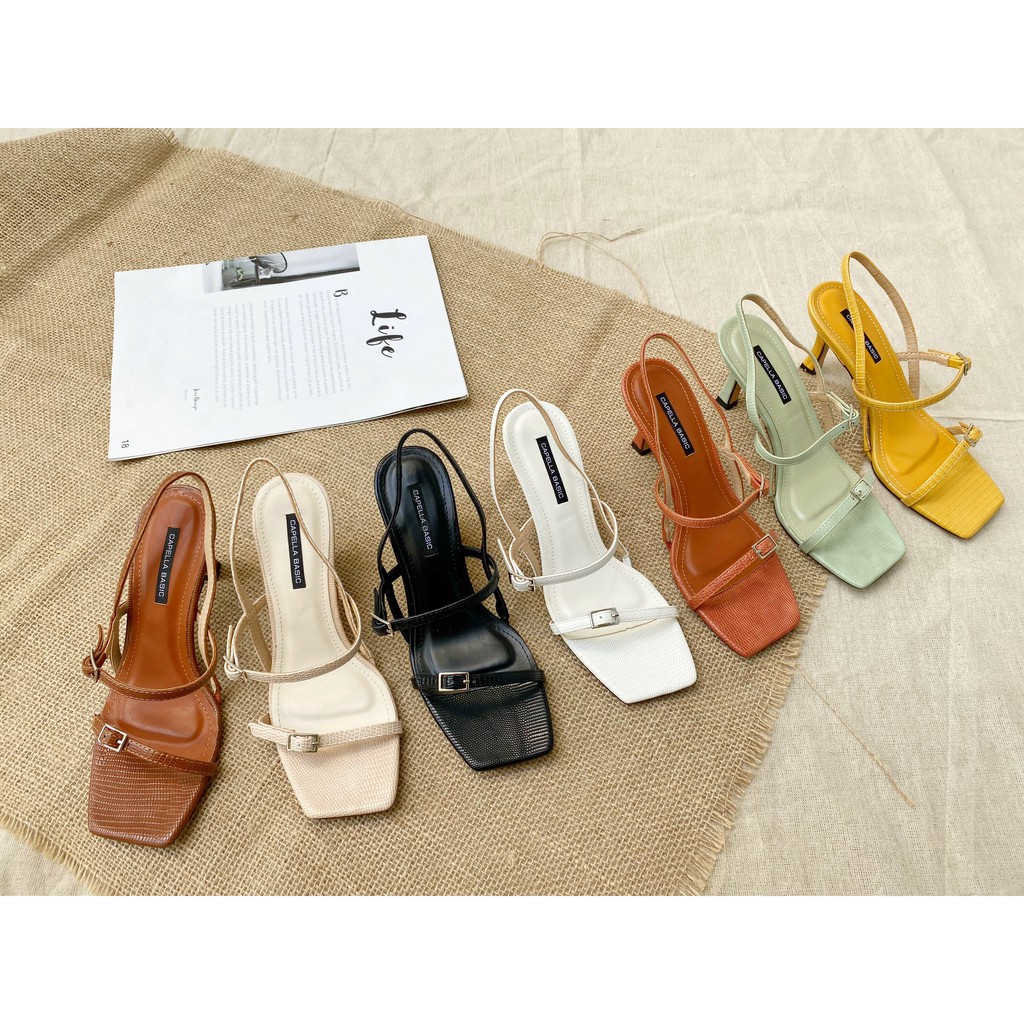 Giày Sandal Nữ Capella 2 Quai Ngang Khuy 8p VNXK