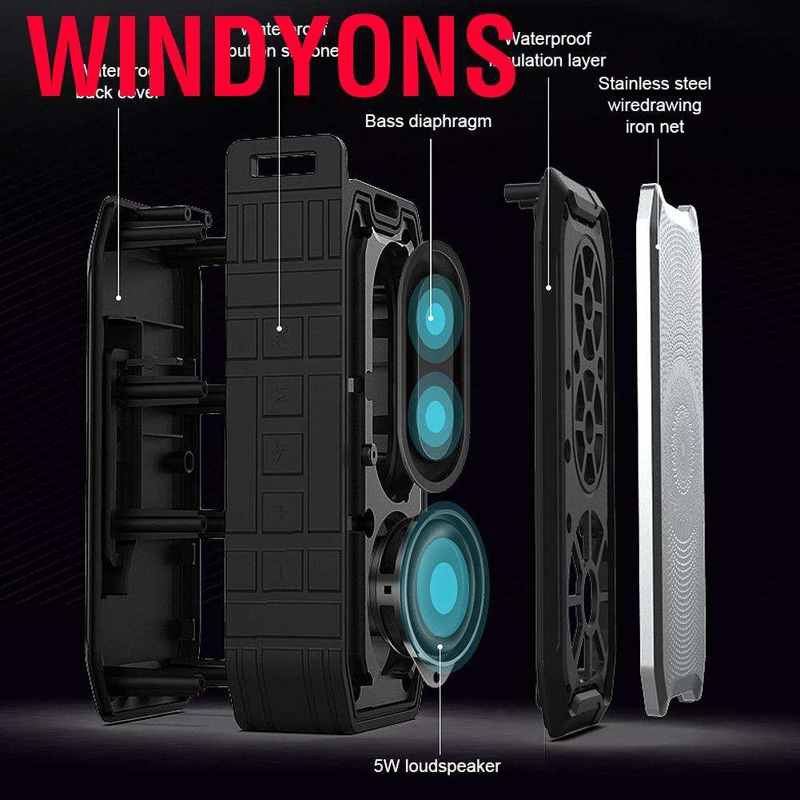 Loa Bluetooth Không Dây Windyons X3 5.0 Ipx7 Chống Thấm Nước Có Khe Cắm Thẻ Nhớ