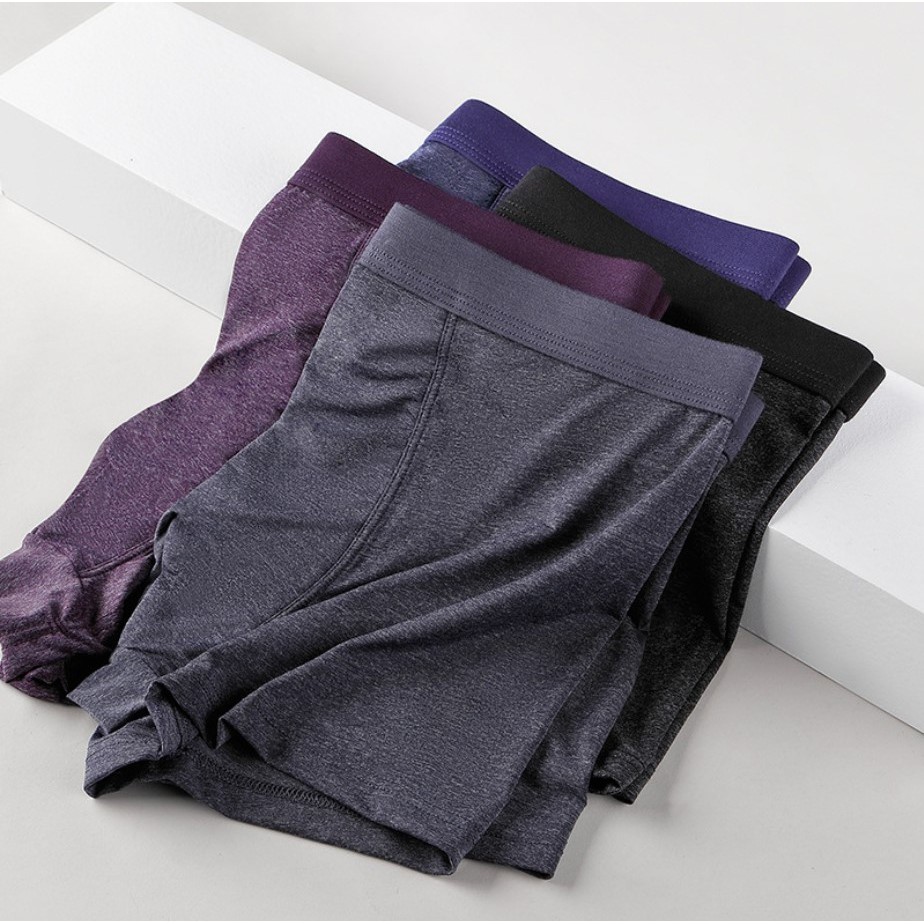 [ Size XL - 4XL] Hộp 4 quần lót nam HOA TIÊU, chất thun co dãn 4 chiều mềm mại, mát lạnh, màu sắc sang chảnh quyến rũ.