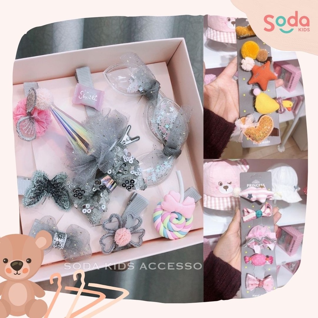 Kẹp tóc cho bé gái nhiều mẫu (Ảnh thật)