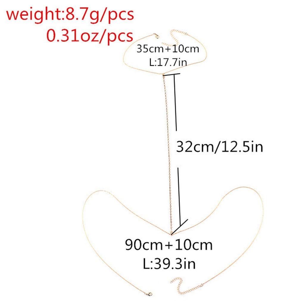BORAG Bikini Mắt Xích Kim Loại Gợi Cảm