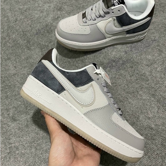 Giày Air Force 1 Low Xám lông chuột, Giày AF1 Xám Lông Chuột da lì hot trend 2023
