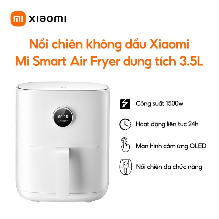 Nồi chiên không dầu Xiaomi 3.5L Bản Quốc Tế Digiworld phân phối Bảo hành 12 tháng - Minh Tín Shop