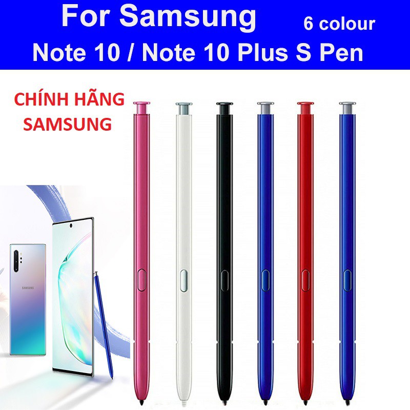 Bút Spen Samsung Note 10, Note10plus chính hãng - Màu Đen, Trắng,Xanh, Đỏ, Aura